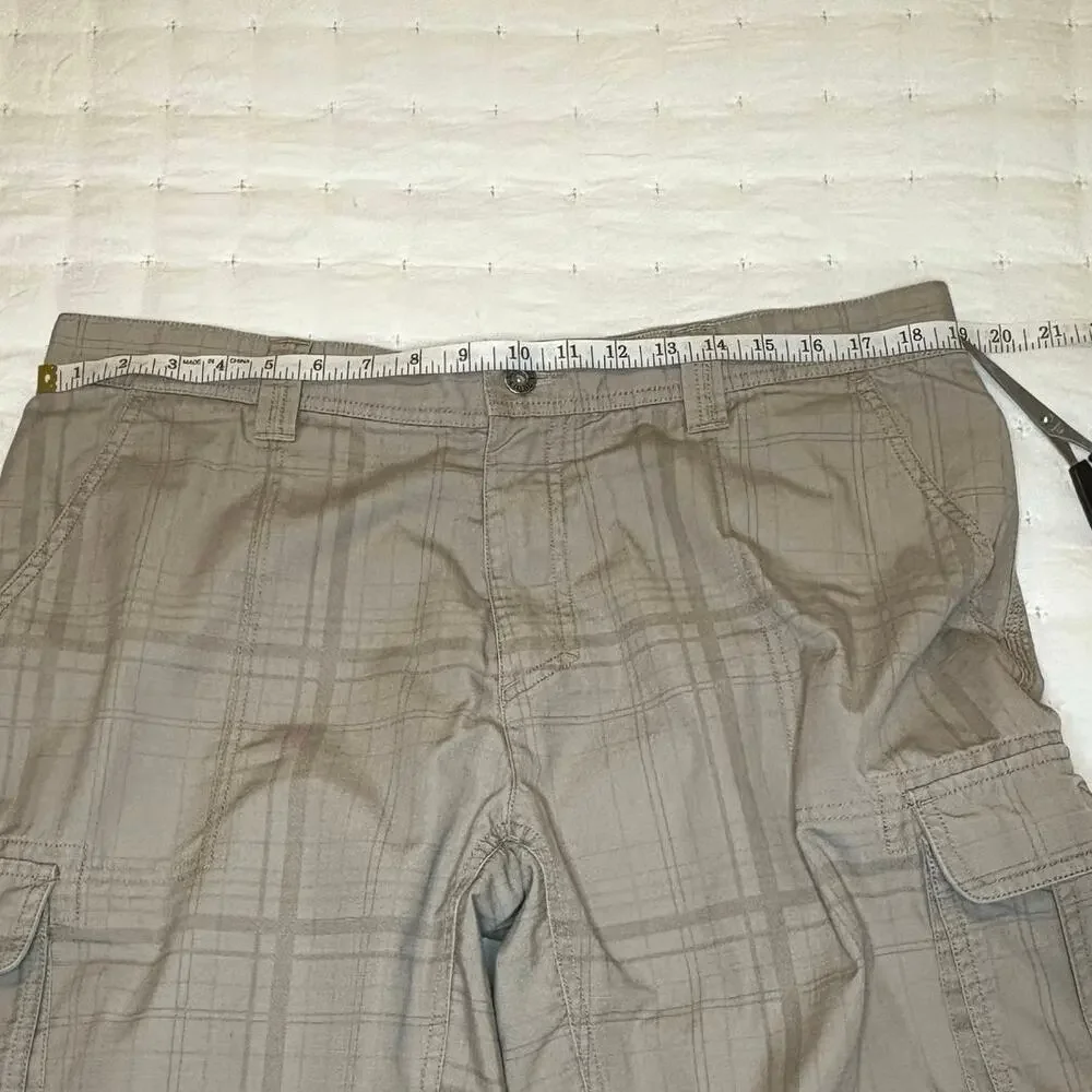 The North Face Cargo Shorts Men's 38R | Beige Plaid Ripstop Gorpcore Outdoor